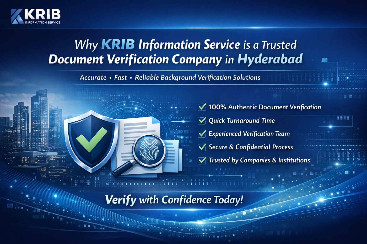 Trusted Document Verification Company in Hyderabad - Kribindia